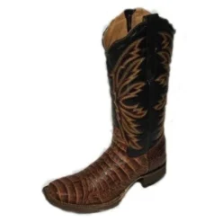 Tanner Mark Women's Cognac Belly Print Square Toe