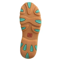Twisted X Youth Dust & Turquoise ECO Driving Moc -Heydudes Cowboy Shop YDM0040 BT 510x700 510x700 1