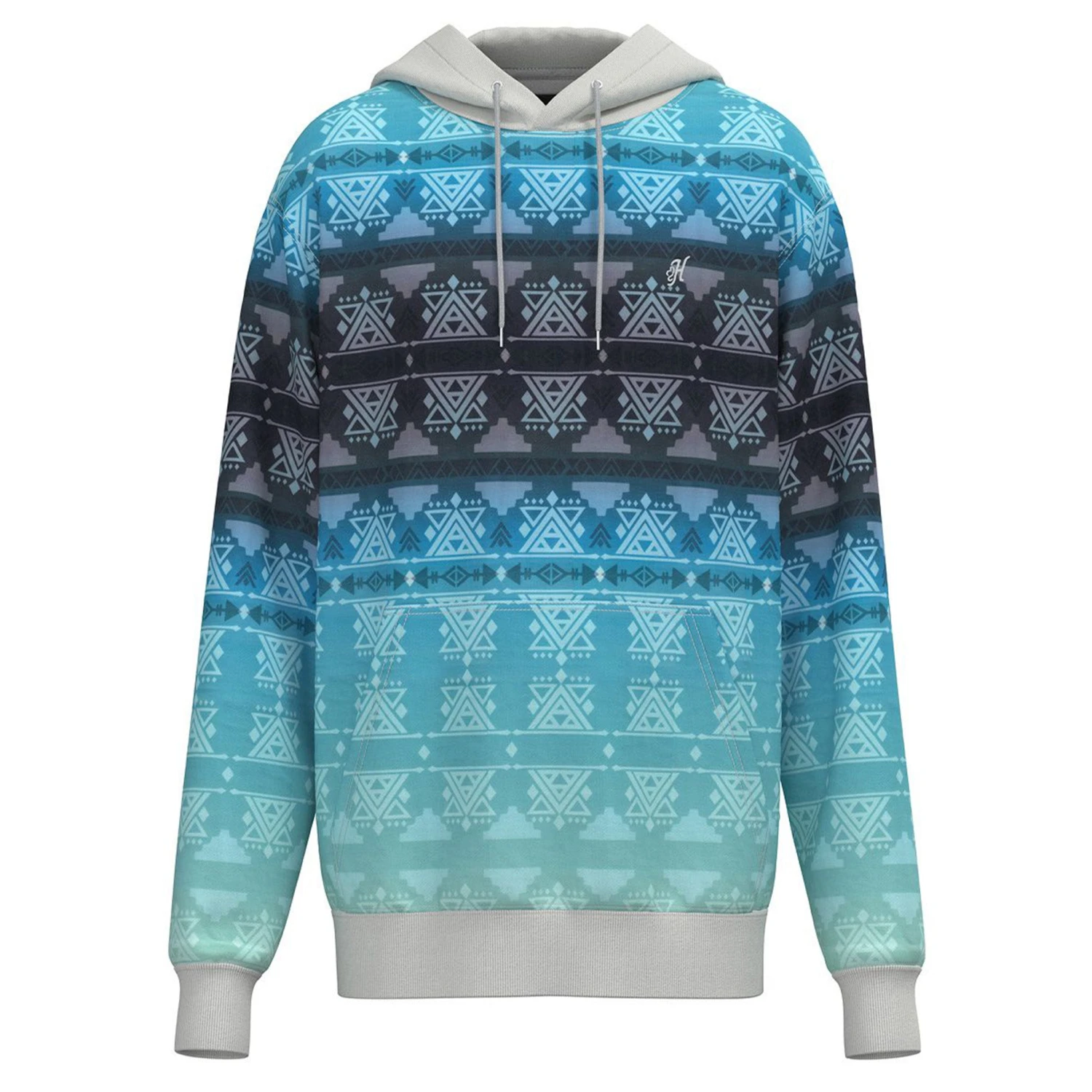 Hooey Men's "Mesa" Blue/Teal Hoodie 1 Hooey Men's "Mesa" Blue/Teal Hoodie