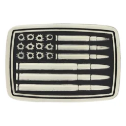 Montana Silversmiths Montana Silver Bullet Flag Buckle