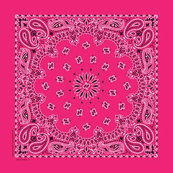 Hot Pink Paisley Bandanna 1 Hot Pink Paisley Bandanna
