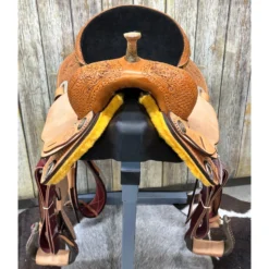HR Saddlery 14.5 Inch Barrel Saddle 6 HR Saddlery 14.5 Inch Barrel Saddle -Heydudes Cowboy Shop barrelfront eb7cf7a5 1da6 4e84 885c 0d129b5b1101