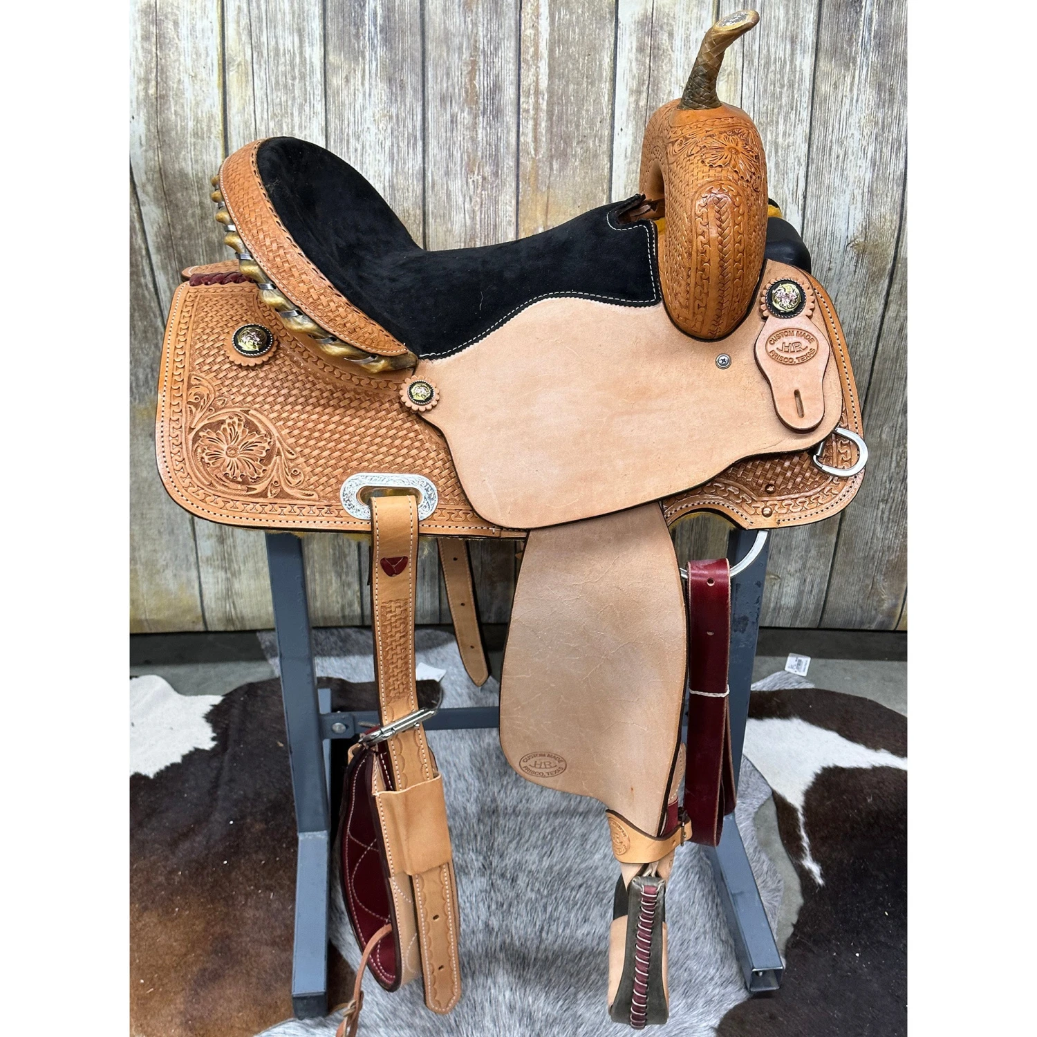 HR Saddlery 14.5 Inch Barrel Saddle 2 HR Saddlery 14.5 Inch Barrel Saddle - Image 2