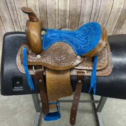 10" Pony Saddle -Heydudes Cowboy Shop blue10inch scaled