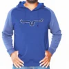 Navy Burn Off Hoodie-Lg. Kimes Ranch Brand