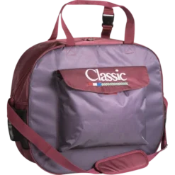 Classic Equine Classic Grey Checker Merlot Basic Rope Bag