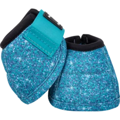 Classic Equine No Turn Dyno Bell Boots - Aqua Dazzle