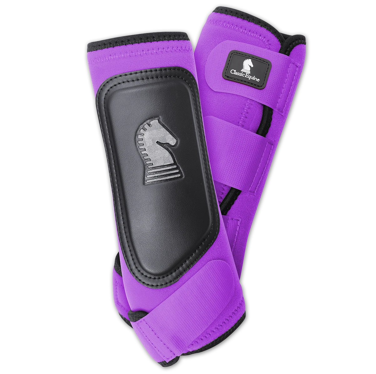 Classic Equine Purple Cross Fit Hind Boots 1 Classic Equine Purple Cross Fit Hind Boots