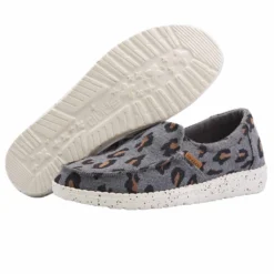 Heydude Hey Dude Misty Charcoal Cheetah