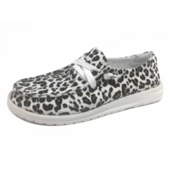 Gypsy Jazz White And Tan Cheetah Shoes