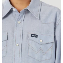 Wrangler Kids Chambray Shirt -Heydudes Cowboy Shop download 17