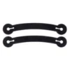 Black Curved Strap Spur Tie Downs
