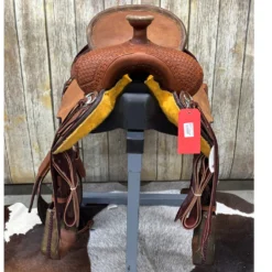 HR Saddlery 16 Inch Modified Draft Association Saddle -Heydudes Cowboy Shop draftfront