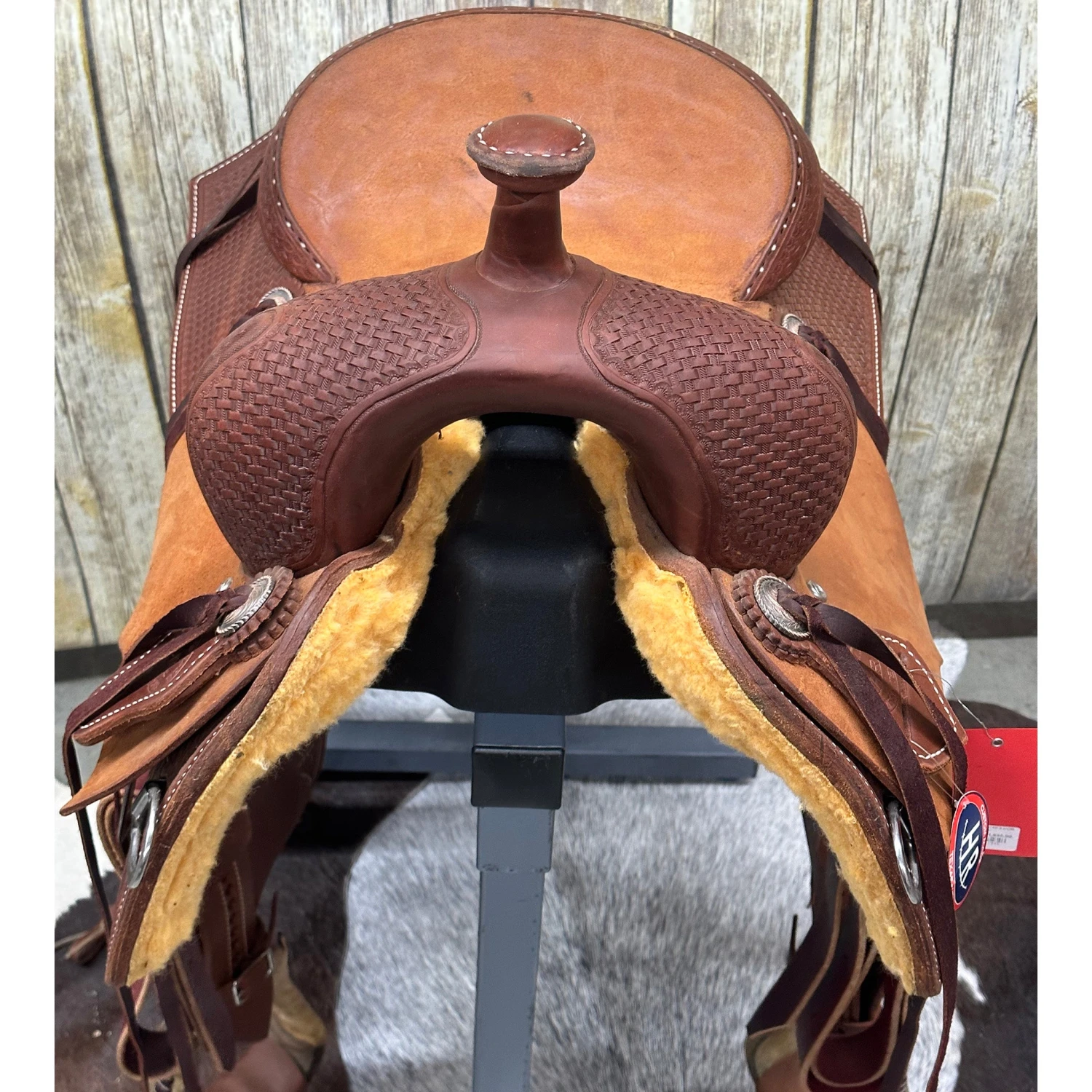 HR Saddlery 15.5 Inch Basic Ranch Cutting Saddle 3 HR Saddlery 15.5 Inch Basic Ranch Cutting Saddle - Image 3