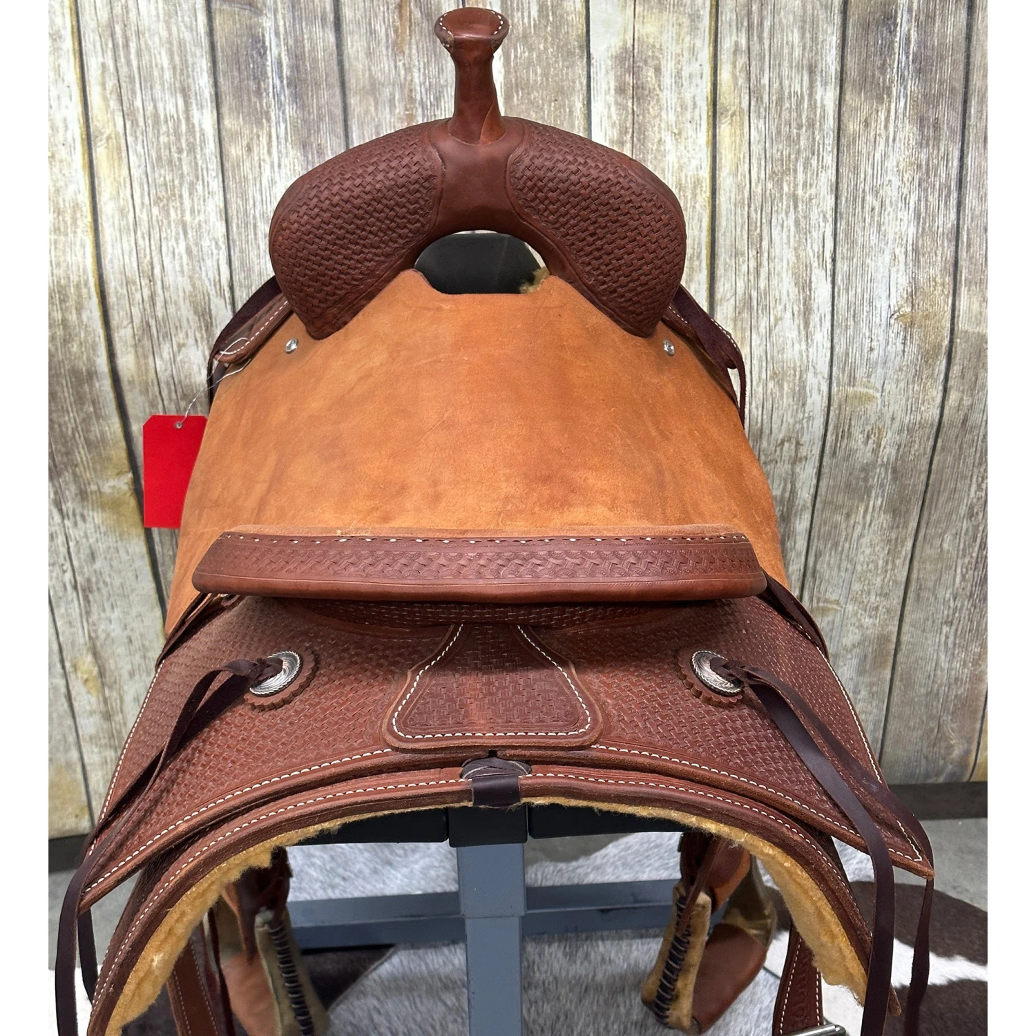 HR Saddlery 15.5 Inch Basic Ranch Cutting Saddle 4 HR Saddlery 15.5 Inch Basic Ranch Cutting Saddle - Image 4