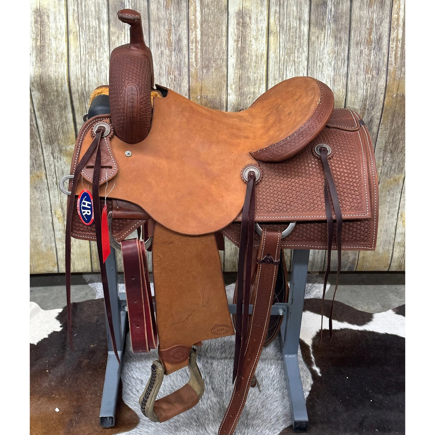 HR Saddlery 15.5 Inch Basic Ranch Cutting Saddle 1 HR Saddlery 15.5 Inch Basic Ranch Cutting Saddle