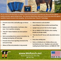 Fly Free Insect Protection Boots - BLUE 5 Fly Free Insect Protection Boots - BLUE -Heydudes Cowboy Shop flyfreeinfo 03769c24 3e60 4979 91cc 4e187350057b