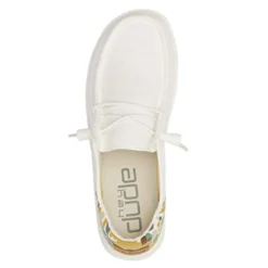 Heydude HEY DUDE WENDY FUNK CHAMBRAY WHITE -Heydudes Cowboy Shop funkcham3