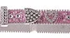 Kid's Pink Rhinestone Heart Belt