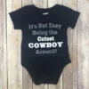 Navy Cutest Cowboy Around Onesie