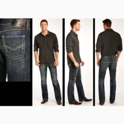 Rock And Roll Dark Was Zig Zag Pistol Jeans