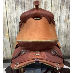 HR Saddlery 16.5 Inch Association Mule Saddle -Heydudes Cowboy Shop muleback