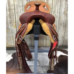 HR Saddlery 16.5 Inch Association Mule Saddle -Heydudes Cowboy Shop mulefront