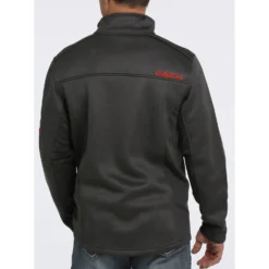 Cinch Charcoal And Red Jacket -Heydudes Cowboy Shop mwj1570001 4 1339 detail