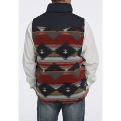 Cinch Aztec Puffer Vest -Heydudes Cowboy Shop mwv1533004 3 1795 detail