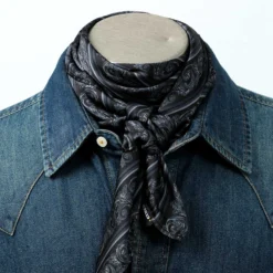 Cinch Black And Silver Wild Rag