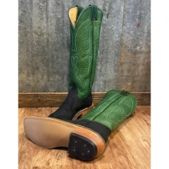 Olathe Black And Jade Hippo Boots -Heydudes Cowboy Shop olth4