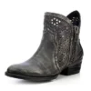 Corral Boots Corral's Circle G Brand- Black And Grey Shorty Boots