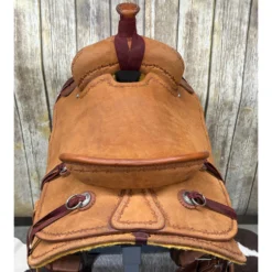 HR Saddlery 16.5 Inch Ranch Roping Saddle -Heydudes Cowboy Shop ranchback