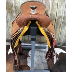 HR Saddlery 16 Inch Roughout Association Saddle 7 HR Saddlery 16 Inch Roughout Association Saddle -Heydudes Cowboy Shop rofront
