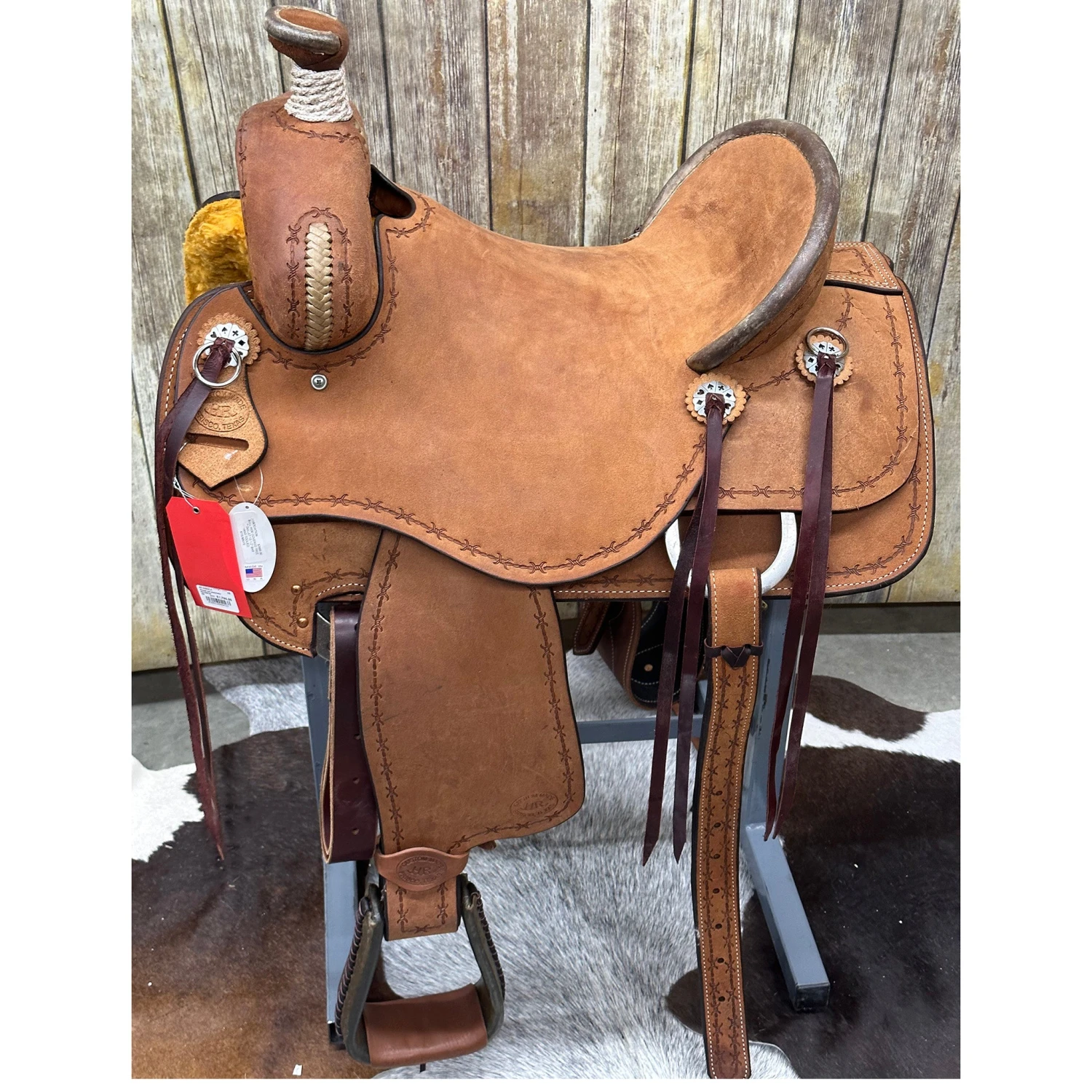 HR Saddlery 16 Inch Roughout Association Saddle 1 HR Saddlery 16 Inch Roughout Association Saddle