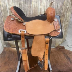 HR Saddlery 16 Inch Barrel Saddle -Heydudes Cowboy Shop side 5654f890 6312 472f acf6 e20fc24143fc