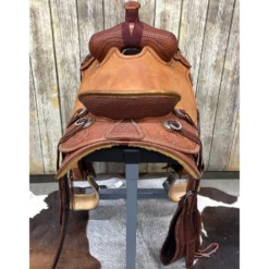HR Saddlery 16.5 Inch Pecos Rancher Saddle -Heydudes Cowboy Shop sigback