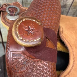HR Saddlery 16.5 Inch Pecos Rancher Saddle -Heydudes Cowboy Shop sighorn