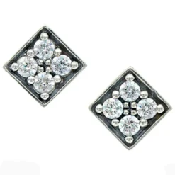 Montana Silversmiths Montana Silver Women's Sterling Silver Diamond Post Earrings