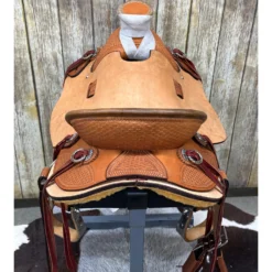 HR Saddlery 16 Inch Staci Wade Saddle -Heydudes Cowboy Shop staciback