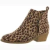 Women's Leopard Hide Shortie Boot